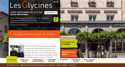 Desktop Screenshot of hotel-lesglycines.com
